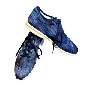 Reebok Fusium Run Knit Sneakers Blue Watercolor Size 8.5